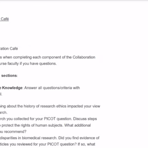 NR585NP-69043 Discussions Week 6: Collaboration Café Research Ethics