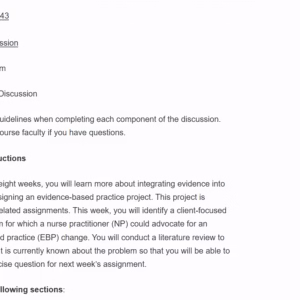 NR585NP-69043 Week 1: Clinical Problem